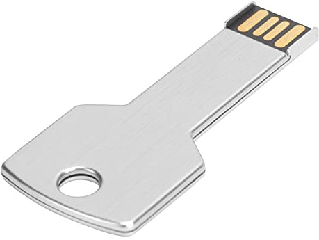 Aumotop Aluminum Alloy Silver U Disc Durable High-Speed USB Flash Drive for Computers and Cars, Family and Friends (16GB)