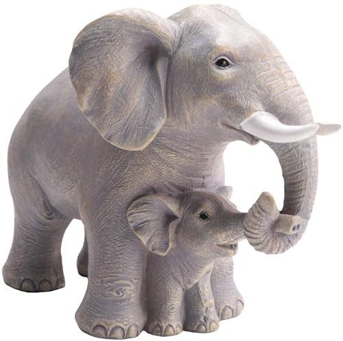 Aniyaa Elephant Statue - Elephant Decor - Elephant Gifts for Women - Home Decor Bookshelf TV Stand Living Room 18x10.5x15cm