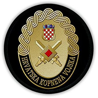Patch/Aufnäher - Kroatisches Heer HKoV Hrvatska kopnena vojska Kroatische Streitkräfte Teilstreitkräfte Soldaten Hrvatska vojska Kroatien Militär Wappen Abzeichen #19234