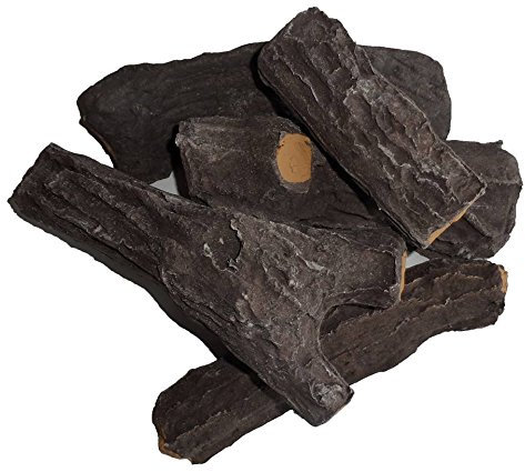 The Stove Wizard Delamere Ultra HD 5 Piece Ceramic Log Coal Set Realistic Firewood Replacements for LPG Bio Ethanol Gas Fires Electric Fires UK-Made Free Vermiculite – Logs up to 200mm