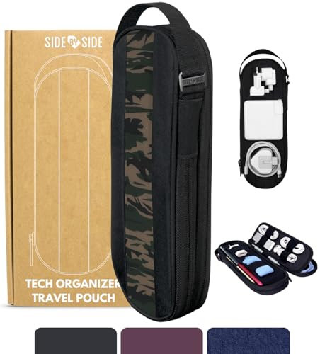 Taschen Organizer für Technik, Elektronik, Kabel, Ladegeräte | Alltagstragetasche für Kabel, Gadgets, Zubehör | Aufbewahrungskoffer für Reiseutensilien zum Fliegen