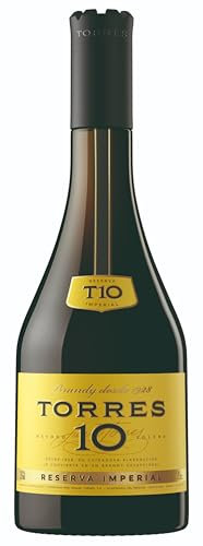 Torres Brandy | 10 Reserva Imperial | Gewann Doppel-GOLD | Aus der spanischen Weinauregion Penedès | 700ML | 38%