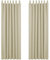 Deconovo Blickdichte Gardinen mit Schlaufen Thermogardinen Dicke Thermogardine Kälteschutz warm Hitzeschutz, 260x140 cm(HöhexBreite), Beige, 2er Set