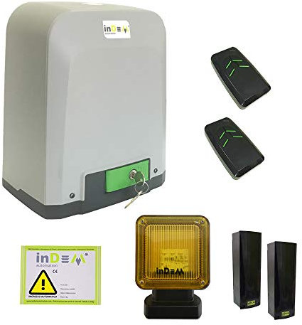 Kit completo para puerta corredera InDeM VIVO 424 24 V 400 kg uso intensivo