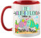 FUNNY CUP Taza Te Quiero Mucho como la Trucha al Trucho. Taza de Regalo de Amor. Día de San valentín. Enamorados (Rojo)