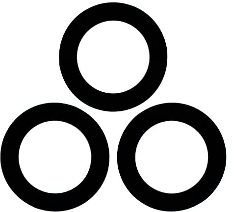 Argon Tableware Glass Storage Jar Seals - Small / 4cm - 6 Pack - Black - Silicone Food Preserving Containers Airtight Container Ring