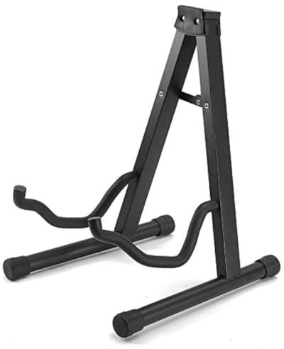 TenYua Zusammenklappbarer, leichter, tragbarer Gitarrenständer für Gitarre, Bass, Cello, Saiteninstrument, Halter für professionelle Gitarristen