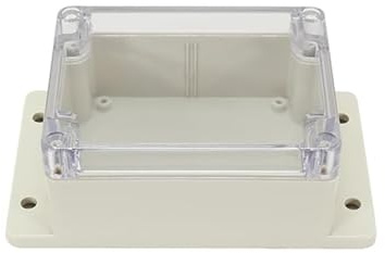 Wasserdicht Abzweigdose, ABS Elektrische Projektbox Gehäuse Instrumentenkoffer DIY für elektronische Projekte, Netzteile (115 * 90 * 55mm Transparent)