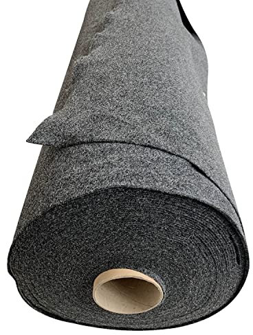 EU Fabrics Car Van Carpet Lining Fabric - 4 Way Stretch Automotive Trimmings Motor Homes Conversions - 400GSM, Heavy Duty Auto Floor Mats (Anthracite Grey, Sample 10cm x 10cm)