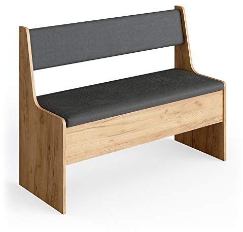 Vicco Gruppo panca ad angolo Roman, Rovere dorato, 106.6 x 41.5 cm