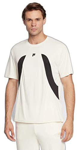 FILA Herren Rhodos Tee T-Shirt, Egret-Moonless Night, S