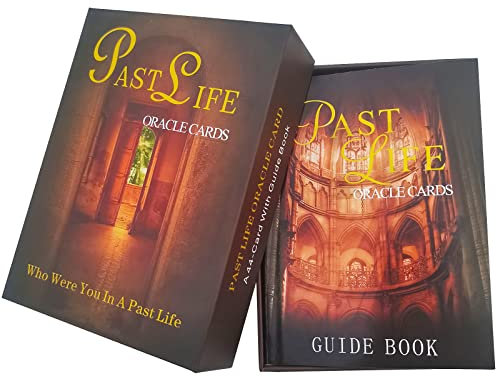 GZXINKE Cartes Oracle de la vie passée avec guide, 44 cartes Oracle de Tarot, cartes Oracle d'amour, cartes de divination