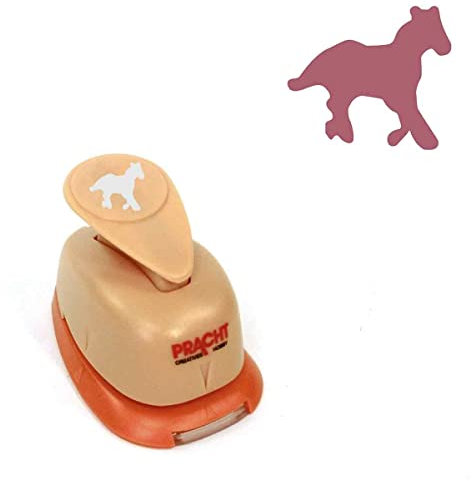 Pracht Creatives Hobby Motivstanzer klein Pferd 15 mm Motivlocher, Papierstanzer, Stanzer