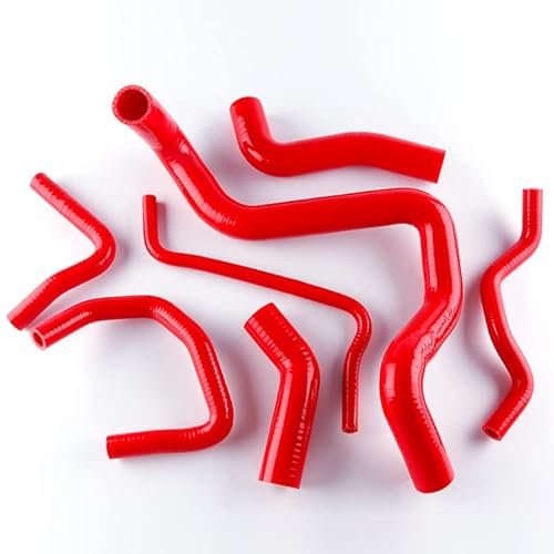 LUXERAD Kit de manguera de silicona para radiador para VW MK4 Golf/Bora/Jetta 1.8t AUM AUQ manguera de radiador (rojo)