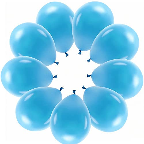 10 Pastell Türkis Luftballons Eco Ballons Made in EU Deko Geburtstag Kinder Erwachsene Hochzeit Party pastelltürkis Ballons pastell Ballon Helium geeignet