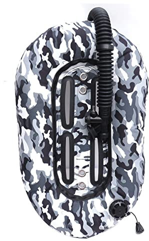 Daroplo 30lbs Scuba Tarierweste Tarierweste Professionelle Taucherausrüstung Scuba,Schneetarnung