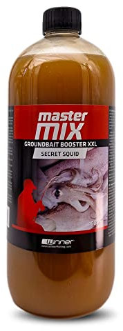 Tandem Baits Karpfen Futter Angelfutter Attraktor Master Mix Groundbait Booster XXL 1000 ml Geheime Tintenfisch