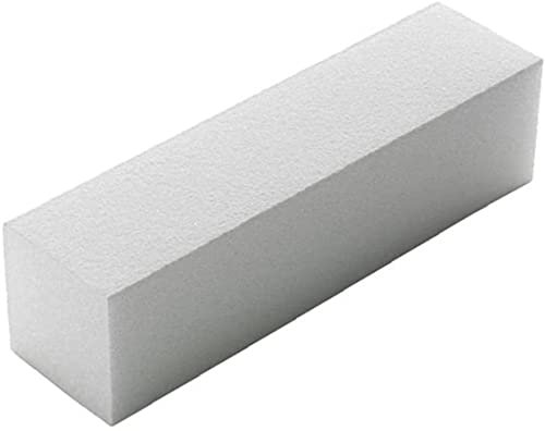 1 blocco tampone per unghie bianco a 4 vie lima per unghie lucidatura levigatura buffer nail art punte strumento manicure pedicure kit per salone o uso domestico Design alla moda