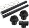 75mm heater ducting,Car Heating Pipe Duct T Piece Warm Air Outlet Vent Hose Clips Set