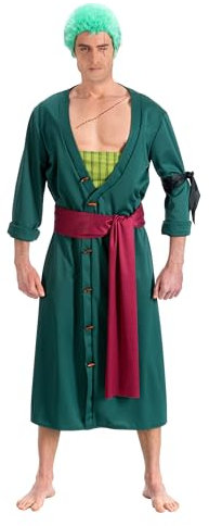 Chaks Zoro One Piece Adult Costume - Green - M