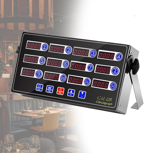 Comercial 12 canales múltiples temporizadores de cocina LED Calculagraph profesional for restaurante cocinar comida freidora hornear café alarma fuerte resistente