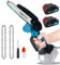 Mini Chainsaw Cordless 6 Inch for Makita 18V Battery Handheld Electric Small Chainsaw with 2PCS 3000mAH Battery, with Chain for Tree Branches Garden Cutting