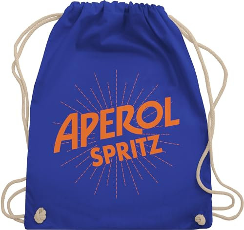 Shirtracer Turnbeutel Rucksack - & Fasching - Taschen - Aperol Spritz Kostüm I Karneval Kostüm Aperol Spritz - Unisize - Royalblau - tour beutel karnevalsbeutel faschings sauf stoffrucksack outfit