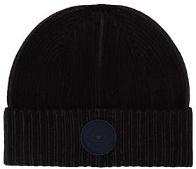 TOM TAILOR Herren 1043440 Beanie Strick-Mütze, 36343-Black Plaited Tonal, Einheitsgröße