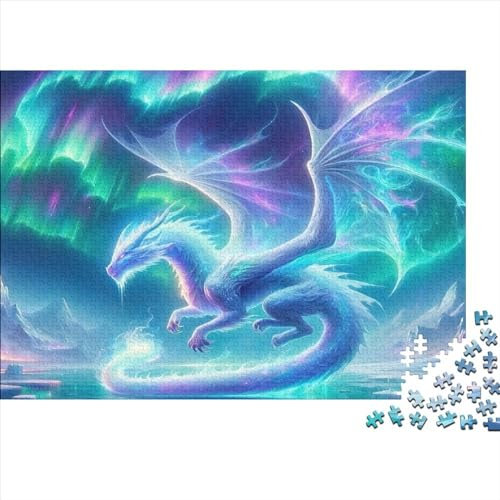 Dragon of The Northern Lights Jigsaw Puzzles 1000 Pieces for Adults Jigsaw Puzzles for Adults 1000 Piece Puzzle Educational Games Unsolved Puzzle 1000pcs (75x50cm)