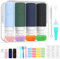 KTQEPR 23 Pack Travel Bottles Set for Toiletries, 3.4 oz Silicone Travel Bottles Essentials, 100 ml Leak Proof Squeezable Travel Containers Accessories for Shampoo Conditioner Lotion