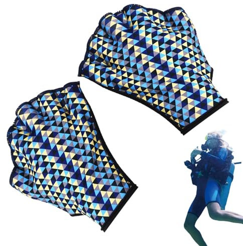 Guanti da nuoto per uomo, guanti da nuoto con pelle da nuoto, guanti da nuoto, guanti da nuoto, guanti da nuoto con galleggiante, senza dita