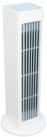 Asixxsix Table Fan, Tower Fan Portable Electric Oscillating Quiet Cooling Remote Control Standing Bladeless Floor Fans 3 Speeds Wind Modes Timer Bedroom Office (36 Inch, White)