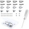 NVMe M.2 SSD Standoff and Mounting Screws Kit for Asus ASRock Gigabyte MSI Motherboards, for Laptop PC Repair & DIY, 36pcs