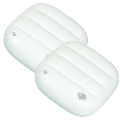 2pcs aufblasbare Verschleißbadkissen mit Verstellbarer Festigkeit einfach zu verwendende Ergonomie aufblasbare Booster-Sitzpolster tragbares Whirlpool-Zubehör zur Entspannung zur Entspannung
