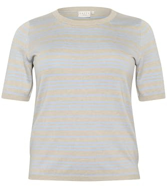 KAFFE CURVE Damen Strickpullover KClizzy Kurzarm