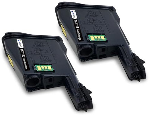 MEGOFFICE TK1115 Tonerkartusche Kompatibel für Kyocera TK-1115 TK1115 Toner für FS1041 FS1220MFP FS1320MFP Drucker(2 Schwarz)