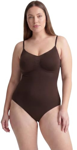 cfab Shapewear Damen Body Bauchweg mit Slip, Sculpting Bodysuit figurformend für Taille und Mitte, verstellbare Träger, glatte Silhouette unter Kleidung, Strong Support, weich atmungsaktiv XS-5XL Slim