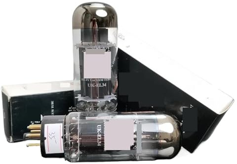 Kit amplificatore valvolare elettronico audio UK-EL34 UKEL34 for aggiornamento valvolare EL34 EL34C 6CA7 6P3P 6L6(4pcs Matched Quad)