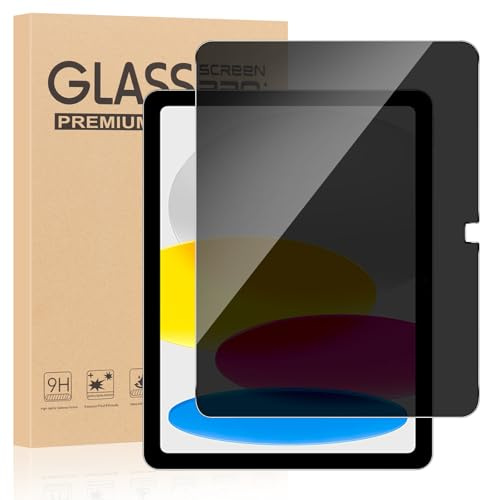 ZhuoFan Privacy Pellicola Protettiva per iPad (A16) 11a/10a Generazione (2025/2022),AntiSpy in Vetro Temperato Film,HD Anti-impronte Durezza 9H Facile Installazione Senza Bolle,Pacco da 1