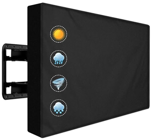 Bonna TV Abdeckung für 40-43 Zoll Fernseher,600D Winddichtes Reißfestes Oxford-42 x 26.5 x 5 Zoll (L × B × H)