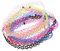 Dovewill Lot de 12 colliers ras du cou élastiques style tatouage bohème/gothique années 90 - Noir, Résine