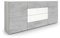 Vladon Sideboard Rova, Made in Germany, Kommode mit 4 Türen und 4 Schubladen, Weiß matt/Beton Oxid Optik/Weiß Hochglanz (166 x 72 x 35 cm)