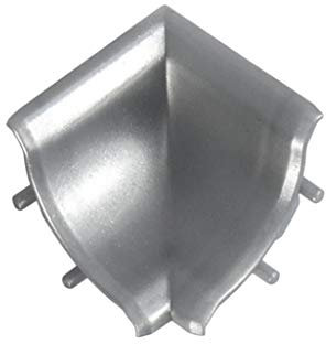 DQ-PP Profilé d'Angle Intérieur en Aluminium - 13 x 13 mm - PVC - Barre de Finition pour Plan de Travail et Table - Baguette Murale