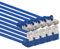 1aTTack.de 366178 Câble réseau Cat.6 angle 90 degrés 2m - bleu - paquet de 5 - Câble patch Cat6 (SFTP PIMF) 1000Mbit/s connecteur Rj 45-5 x 2m mètres bleu