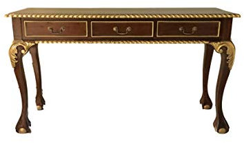 Kunibert Antiker Barock Sekretär Louis Seize Farbe: Nussbaum mit Gold Schreibtisch Schminktisch Länge135xHöhe76xBreite43cm Nr.5