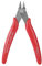Pince coupante latérale en acier - Pince coupante diagonale pour câbles - Mini pince coupante diagonale - Pince coupante diagonale pour bijoux, artisanat, électronique, fabrication de bijoux - Rouge