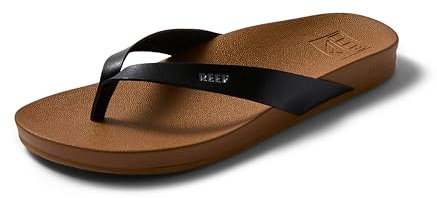 Reef Women's Cushion Bounce Court Flip-Flop, Black, 4 UK