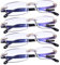 TERAISE 4pcs Lesebrille Mode Anti-Blaulicht Qualitätsleser Diamantschneiden Design Lesebrille Damen/Herren Anti-Ermüdung für Männer Computer- /Handy Brillen(1.5X)