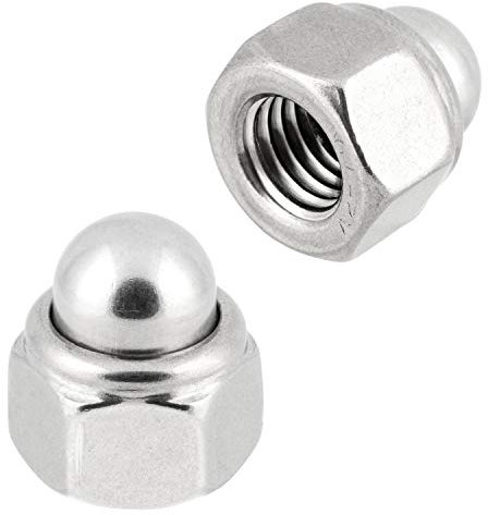Hutmuttern selbstsichernd M4 DIN 986 Edelstahlmuttern A2 Stopmuttern Klemmmuttern Sechskantmuttern M4 10 Stück