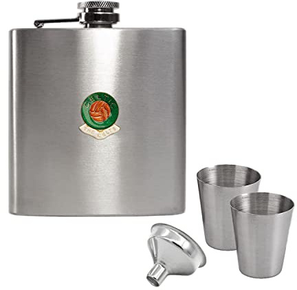 Glasgow Celtic Hip Flask Gift Set